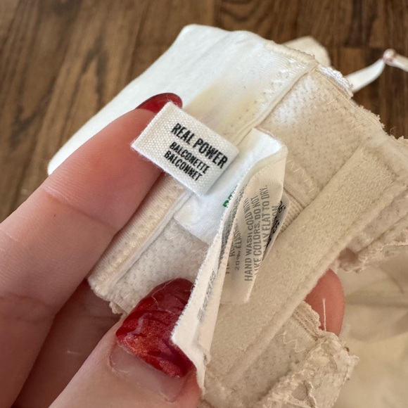 Aerie White/Cream Floral Lace Bra - Picture 5 of 7